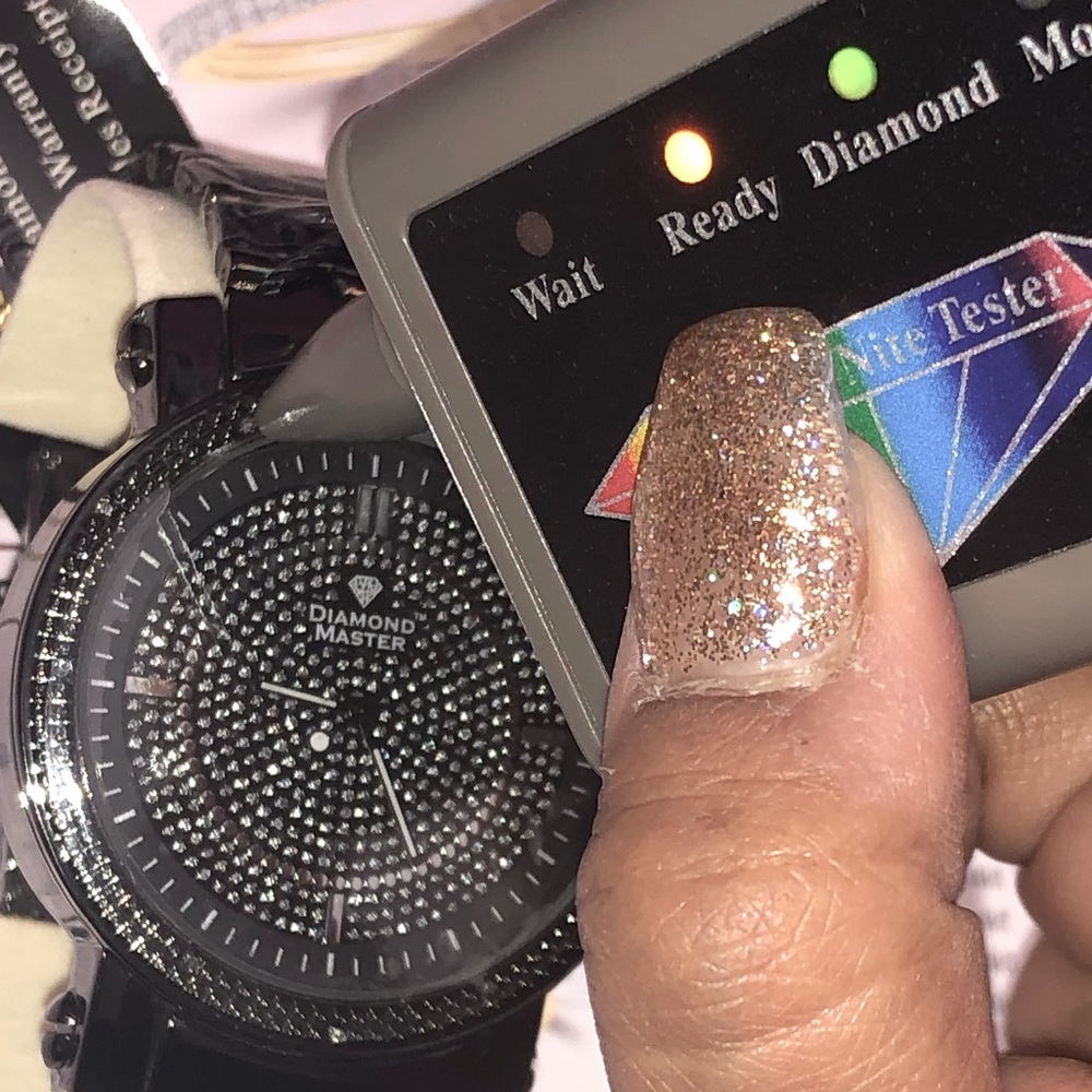 Real diamond watch for men best gift not CZ biggest sale on diamond watches Gift